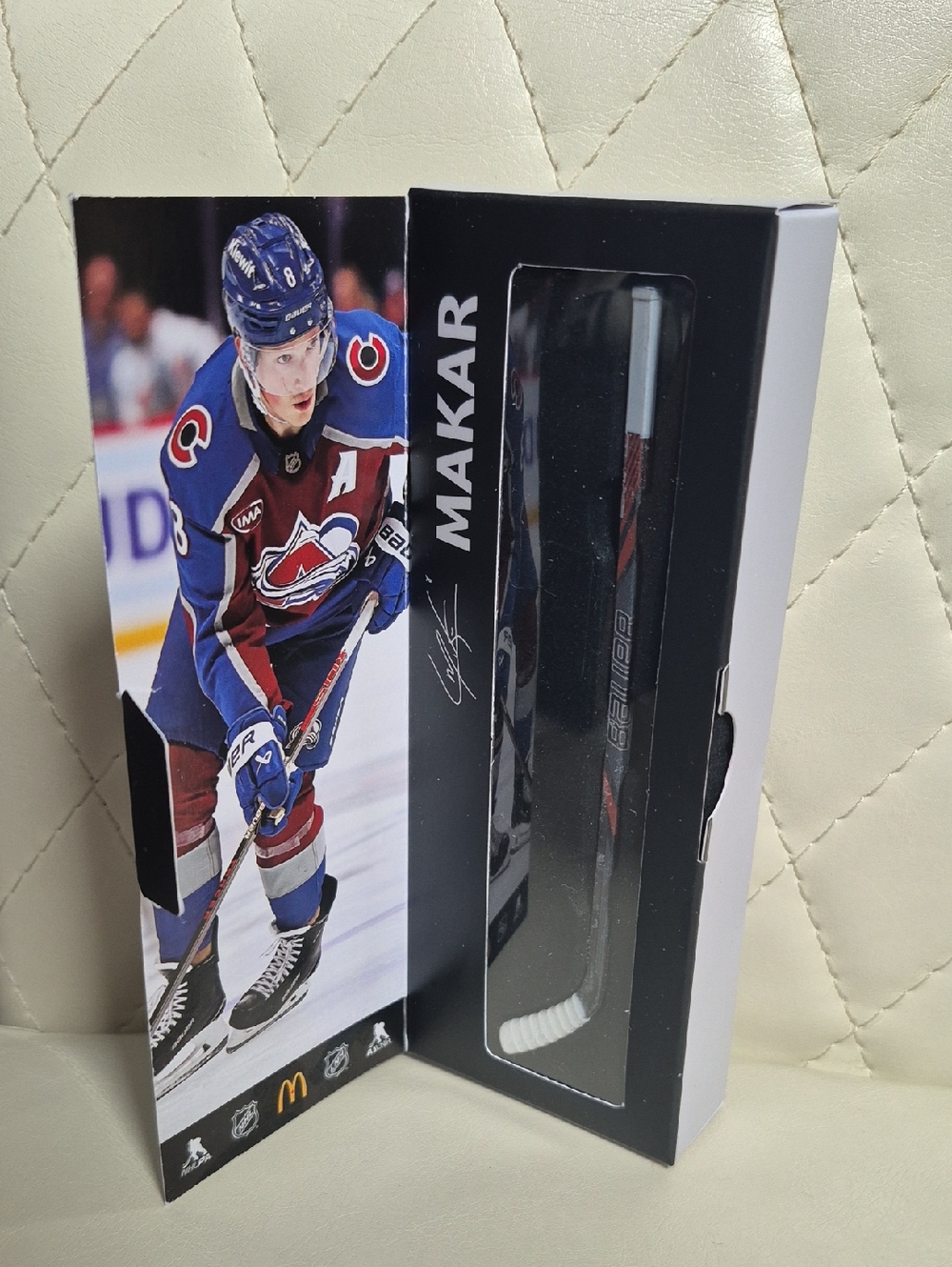 NHL Cale Makar Mini Hockey Stick COLLECTORS Mcdonalds